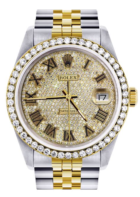 rolex with diamonds and gold|Rolex full diamond price.